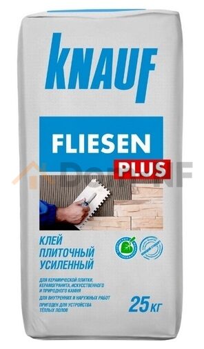 Клей для плитки КНАУФ-Флизен Плюс 25 кг.