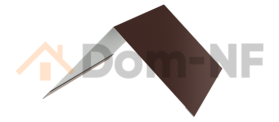 Конек "Коричневый шоколад" (RAL8017) 145х145х2м (цена указана за шт.)