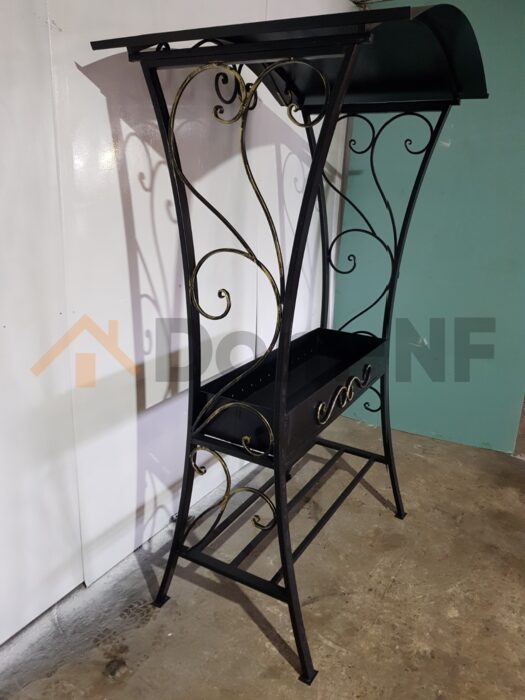 Мангал кованый с круглой крышей. Без плиты (МК001)