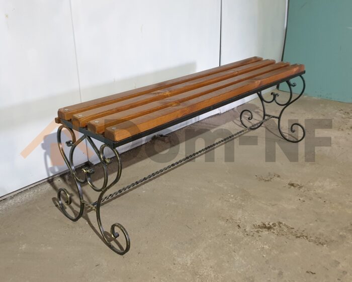 Лавочка садовая, кованая 1.5 м. (ск024)