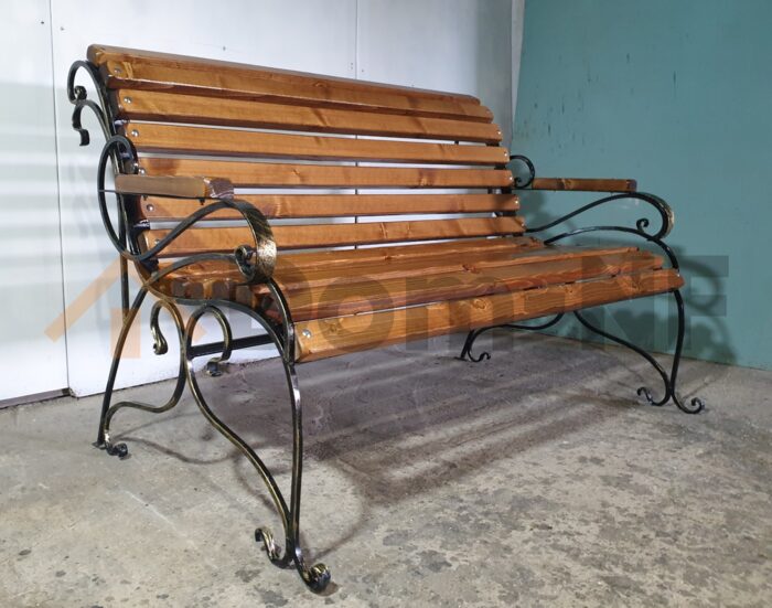 Скамейка садовая, кованая 1.5 м. (ск003)